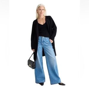 J.Crew 365 Juliette collarless sweater-blazer Navy Size XS J6339